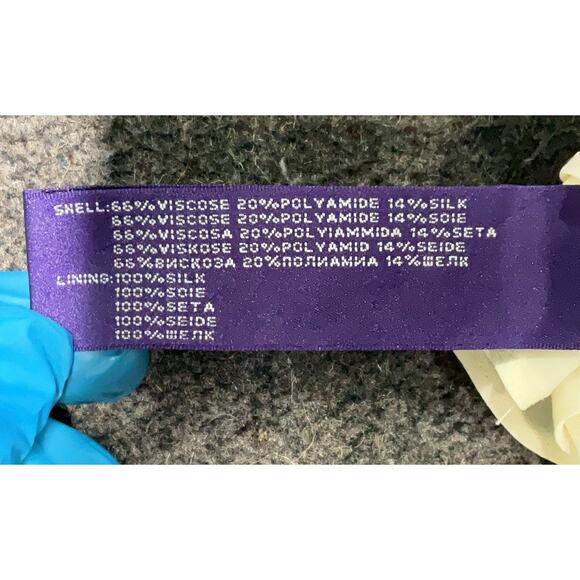 Ralph Lauren Collection Purple Label White Cream Viscose Silk Dress 10 - Picture 5 of 5